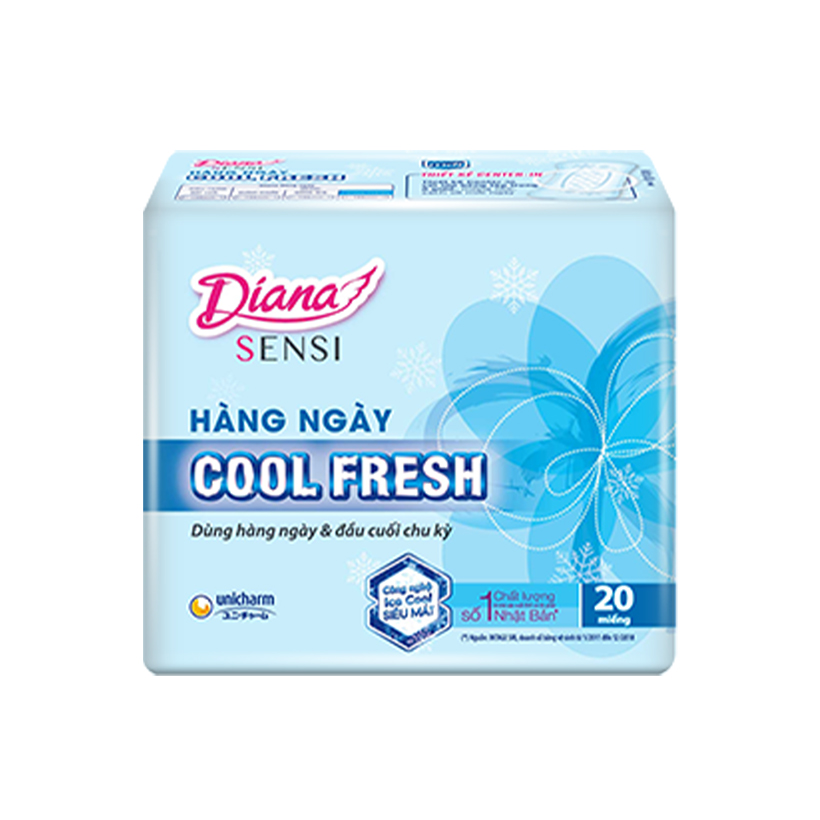 Combo Diana Super Night 35cm + 3 Siêu thấm Cool Fresh + Sensi Cool hàng ngày tặng 1 đèn ngủ silicon cao cấp - Giao ngẫu nhiên