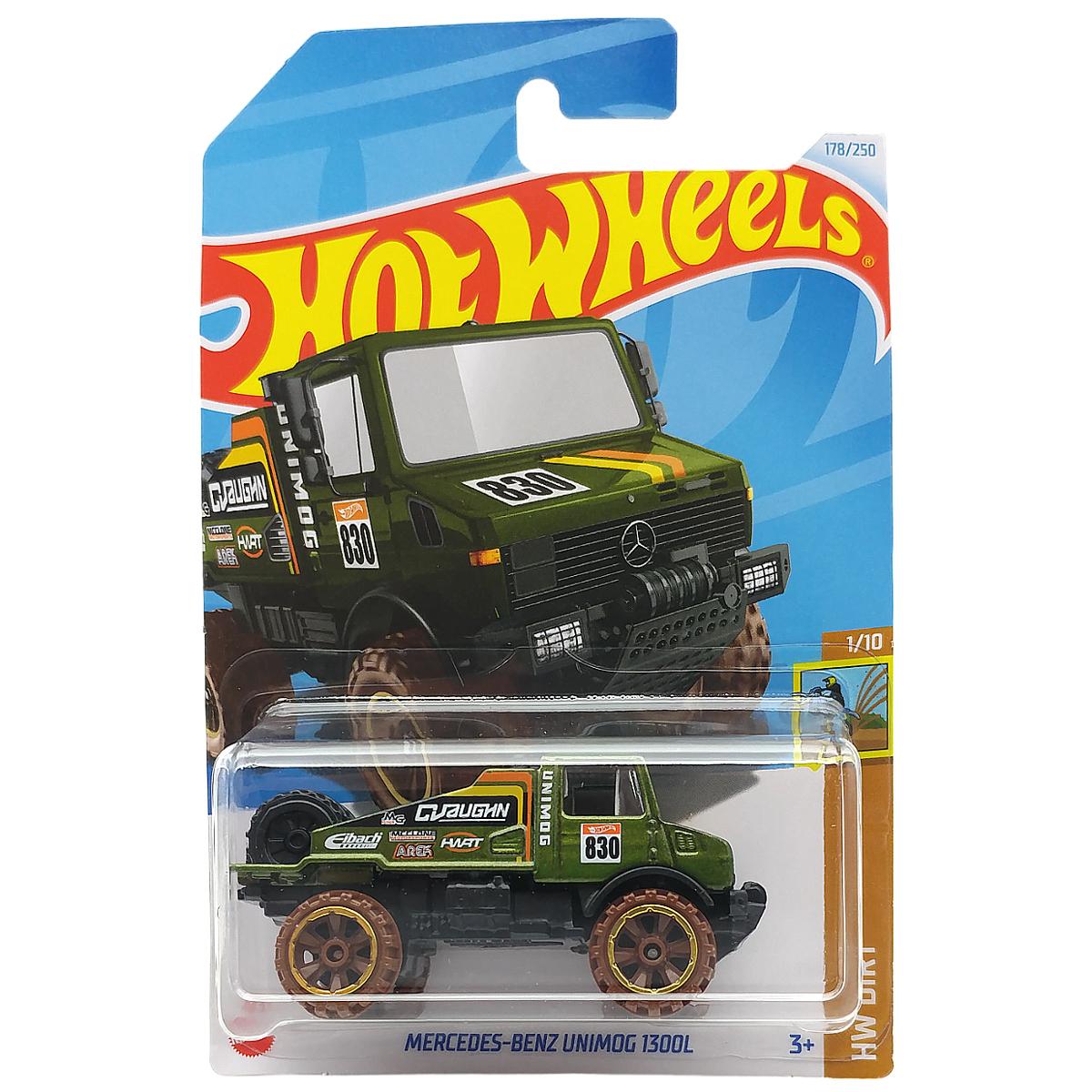 Đồ Chơi Mô Hình Siêu Xe - Hot Wheels C4982 - 178/250 - Mercedes-Benz Unimog U 1300L (Mẫu Màu Giao Ngẫu Nhiên)