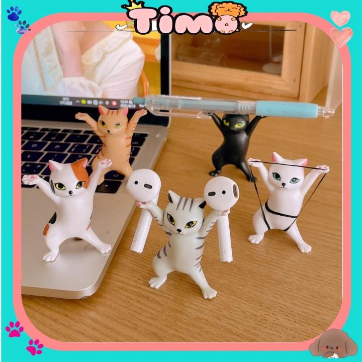 Tượng Mèo Nhảy Múa Mini Cute Trang Trí Decor Góc Học Tập PK32