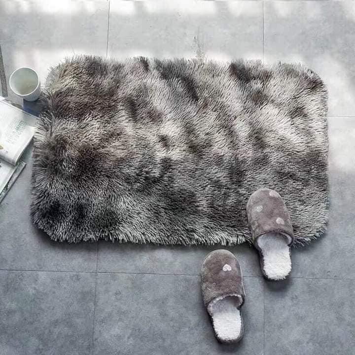 THẢM LAU CHÂN LÔNG LOANG MỘT MÀU SIÊU SANG - KT 40X60CM