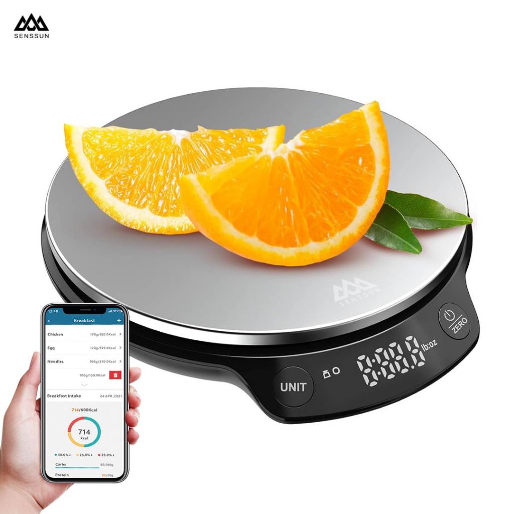 Xiaomi youpin Cân Điện Tử Cảm Ứng bluetooth Thông Minh 5kg 0.1g Độ Chính Xác Cao