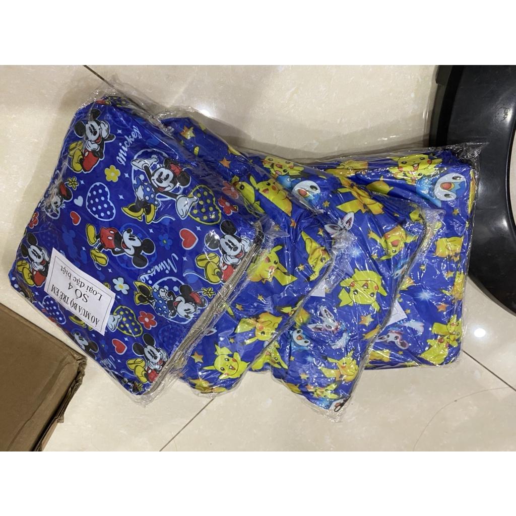 Áo Mưa Bộ Trẻ Em Cho Các Bé Từ 3 Tuổi Đến 10 Tuổi