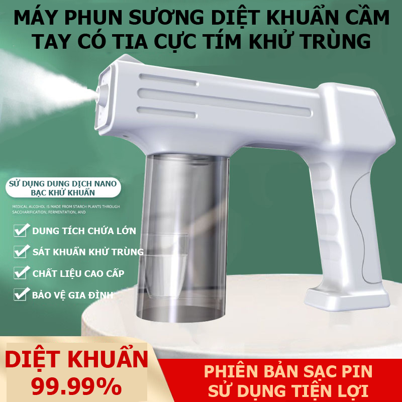 Máy phun sương diệt khuẩn cầm tay T05 có tia cực tím khử trùng MPS00002