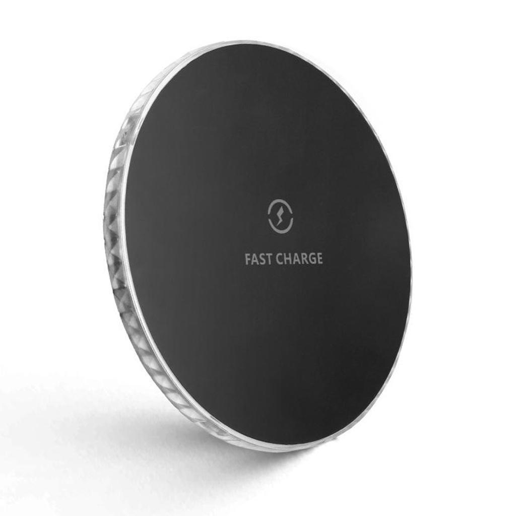 Wireless Fast Charger 15w Qi Charging Pad QC 3.0 for  Black