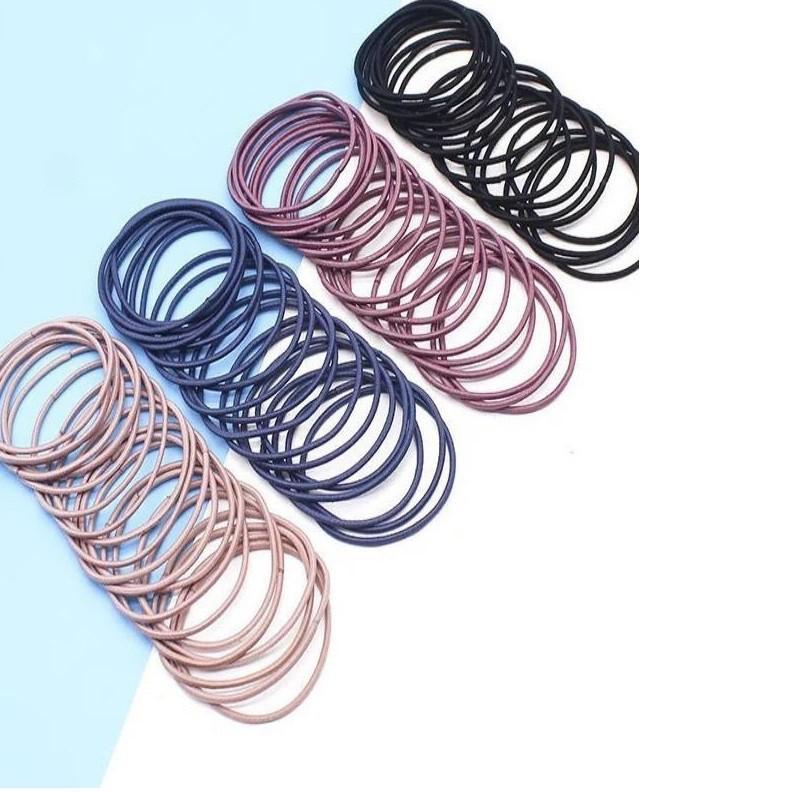 Set 10 Dây Chun Buộc Tóc Nhiều Màu Sắc