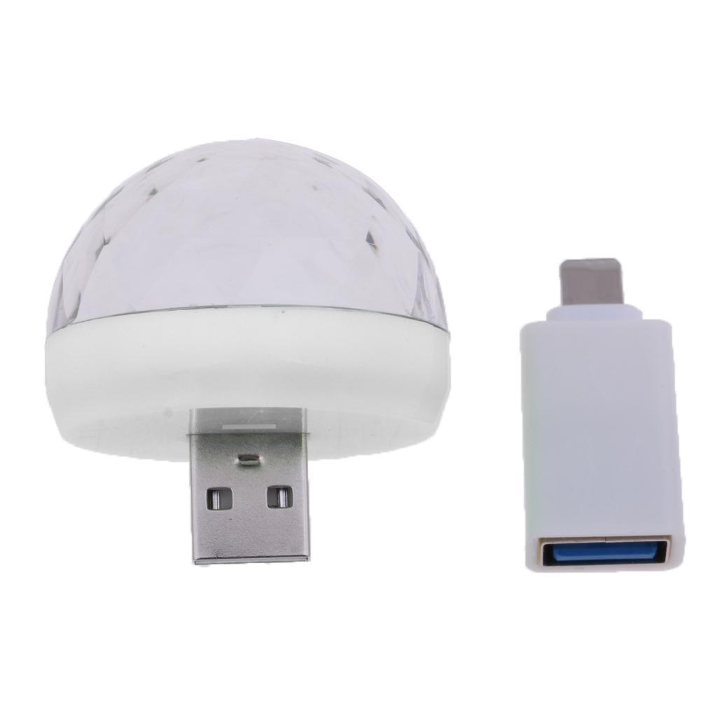 2xUSB Mini  for Home Party   DJ Lighting White