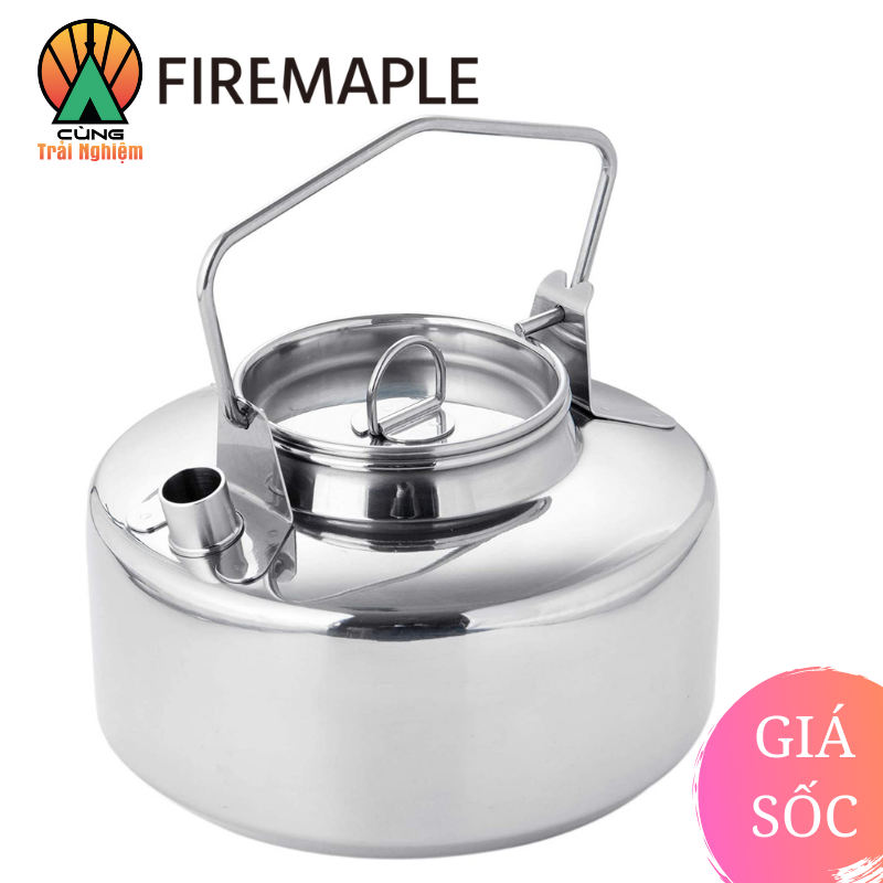 [CHÍNH HÃNG] Ấm Đun Nước 1L Antarcti Thép Không Gỉ Fire Maple Chuyên Dụng Dã Ngoại Antarcti stainless steel kettle  FMI-KETTLE01