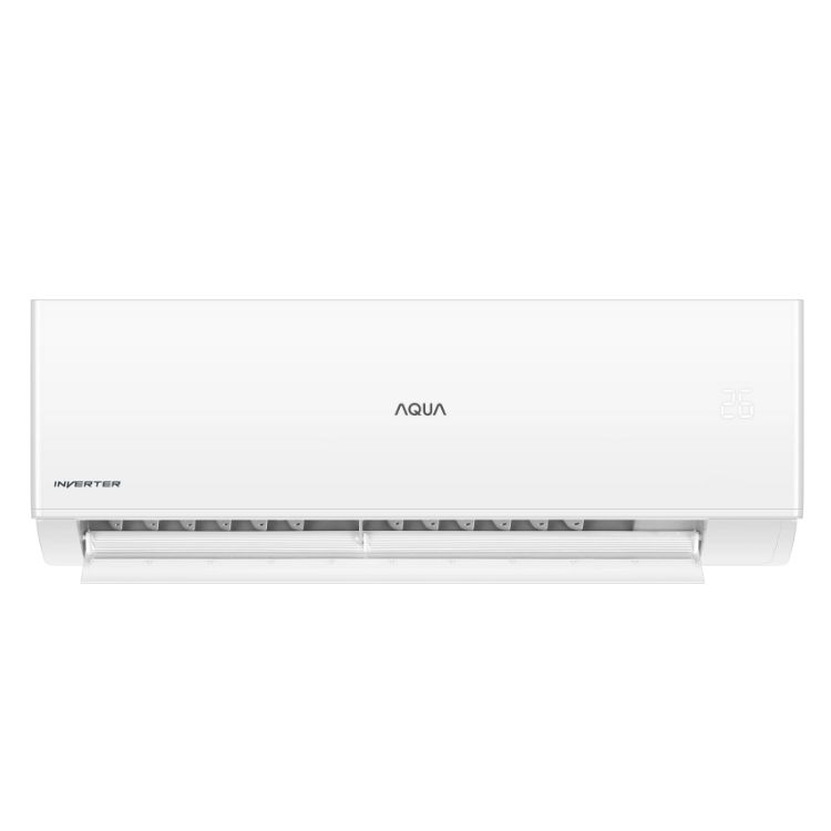 Máy lạnh Aqua Inverter 1 HP AQA-RV9QA - Hàng chính hãng - Inverter tiết kiệm điện - Chức năng hút ẩm - Tự làm sạch dàn lạnh - Hiển thị nhiệt độ trên dàn lạnh - Tản nhiệt bằng nhôm