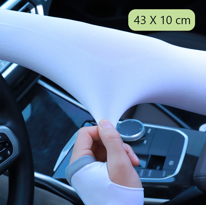Bao tay chống nắng , găng tay chống nắng , ống tay xỏ ngón chống UV 43x10cm