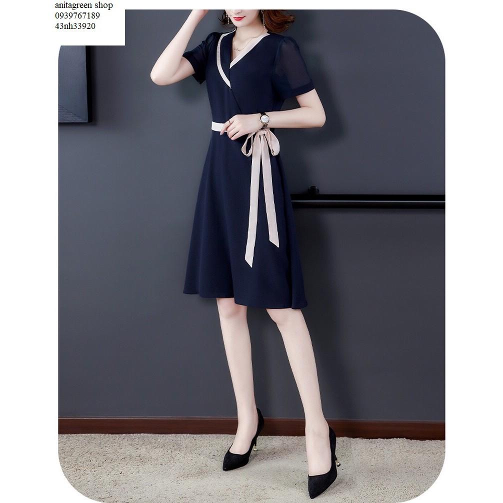 Nh33920-ĐẦM XÒE CỔ VEST THANH LỊCH