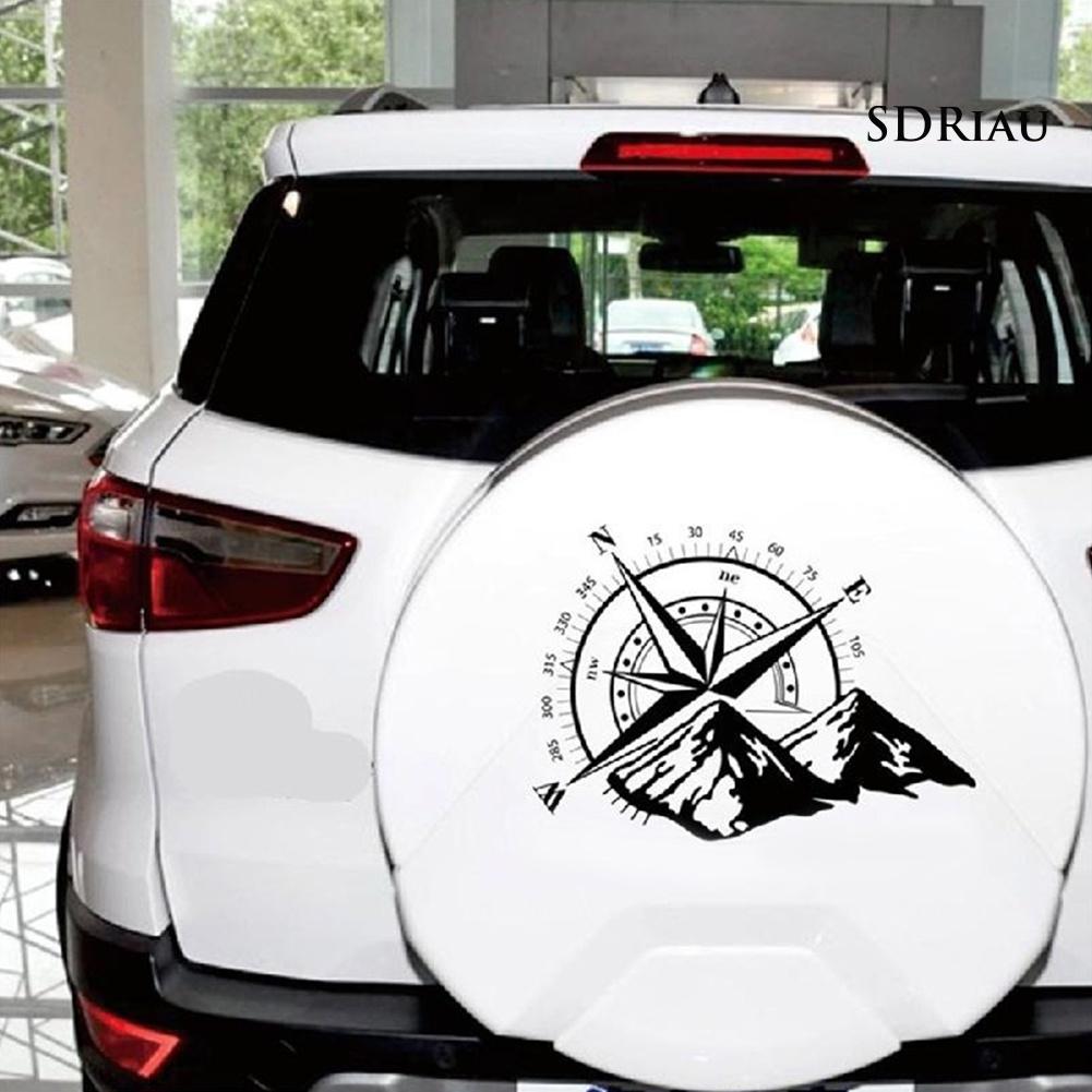 Miếng Dán Trang Trí Cửa Xe Hơi Tự Dính Hình La Bàn