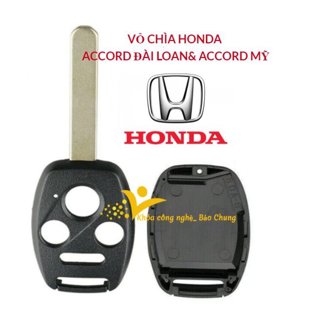 Vỏ chìa khóa thẳng và độ gập xe Honda Civic, Honda City, Honda Crv, Honda Accord hàng chuẩn đầy đủ logo