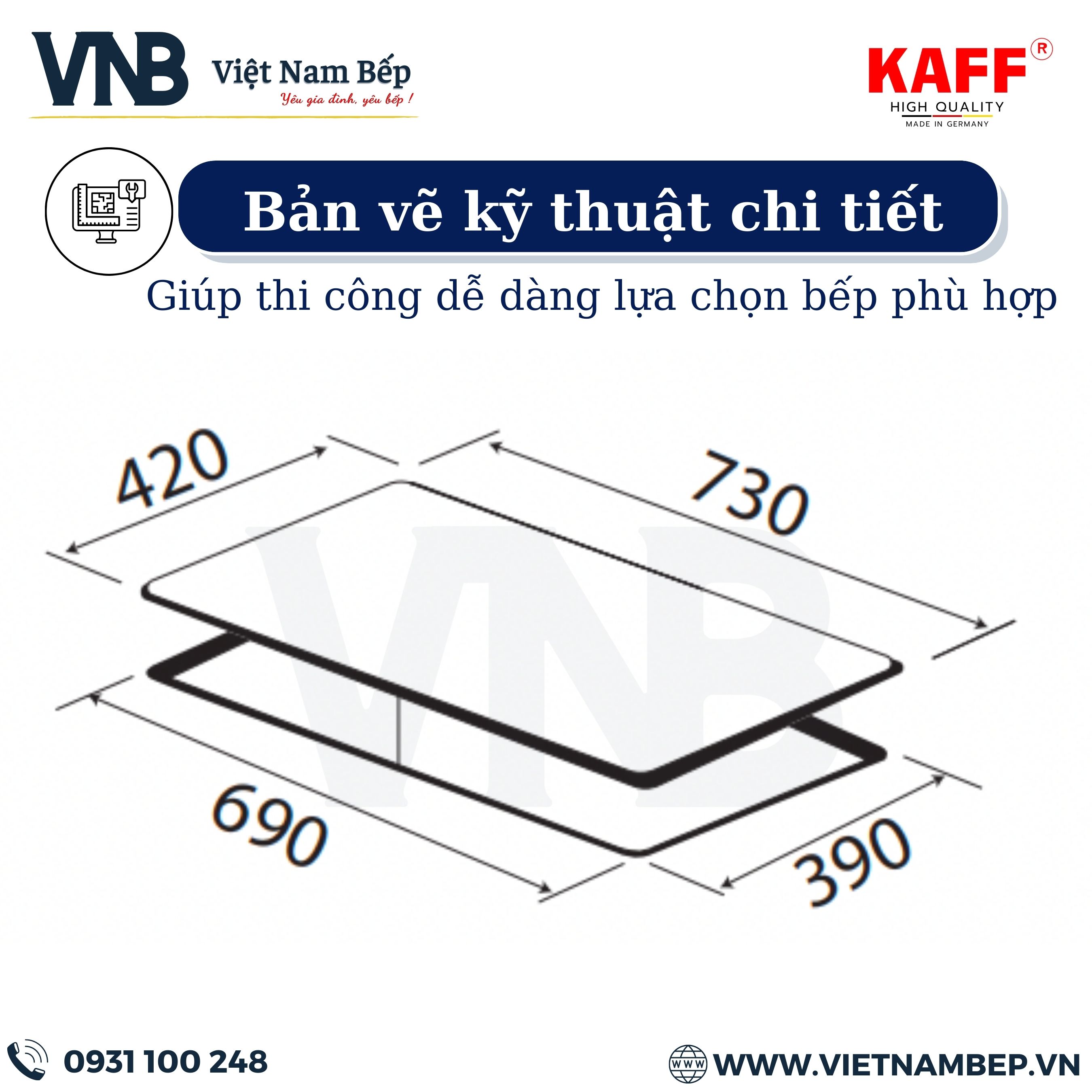 Bếp từ hồng ngoại kết hợp KAFF KF-SD300IC - Hàng chính hãng