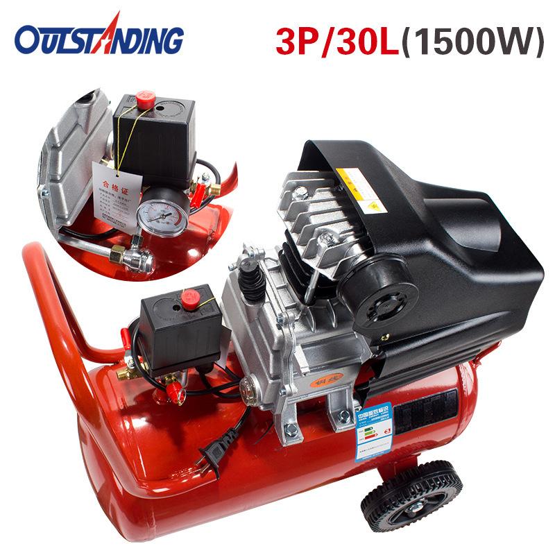 Đảm bảo chất lượng máy nén khí di động có bơm xăng dầu máy nén khí nhỏ mộc cao áp phun sơn ô tô dây đồng 220V
