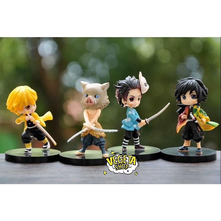 Mô hình Kimetsu No Yaiba - Mô hình thanh gươm diệt quỷ - Bán lẻ tùy chọn Tanjiro Nezuko Zenitsu Inosuke Giyu - Cao 6~8cm