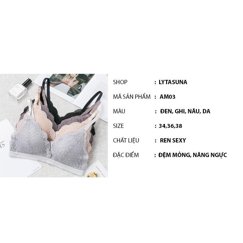 Áo lót Freeship đơn hàng 150k Áo lót Đúc ren hoa Baby cao cấp AM03