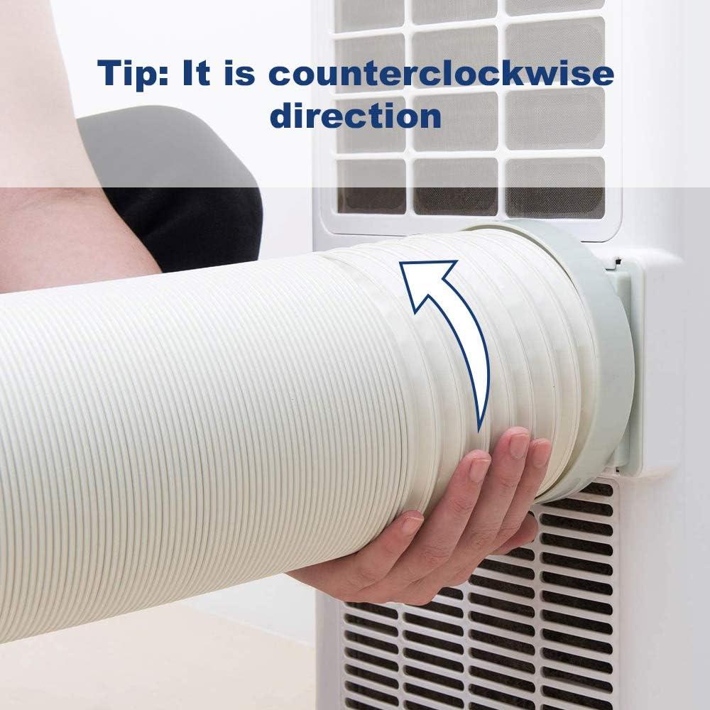 Ống điều hòa không khí di động, Ống xả khí Pvc linh hoạt Bộ ống thông hơi đa năng cho điều hòa không khí di động Đường kính