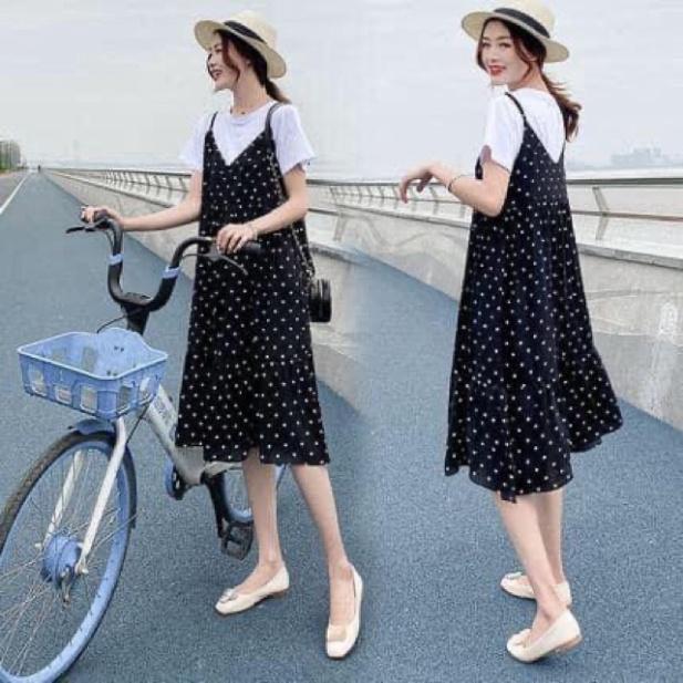 Sét yếm chấm bi đẹp
