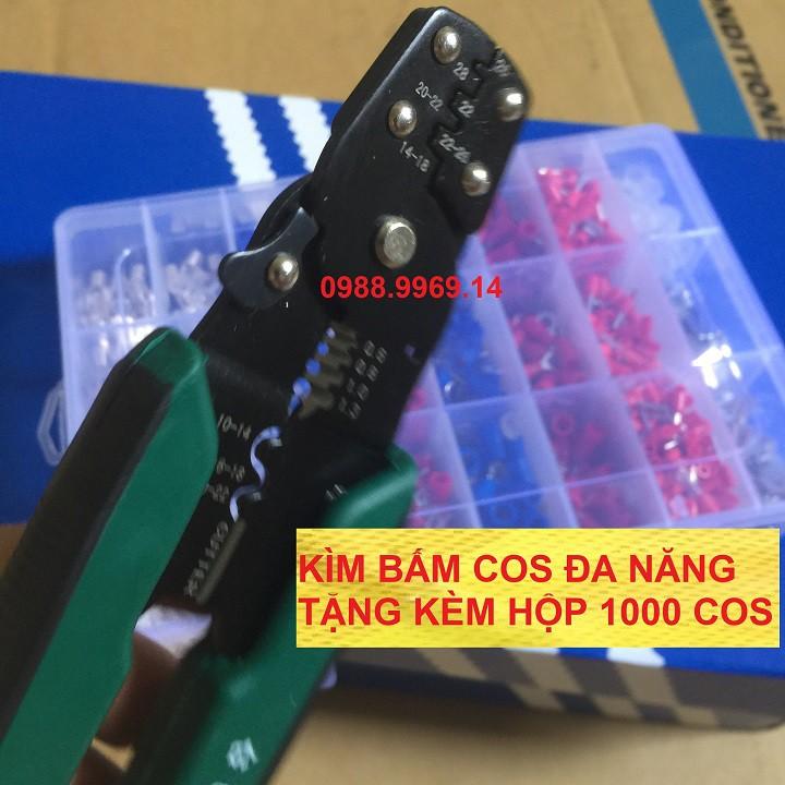 KÌM BẤM COS ĐA NĂNG TẶNG HỘP 1000 COS