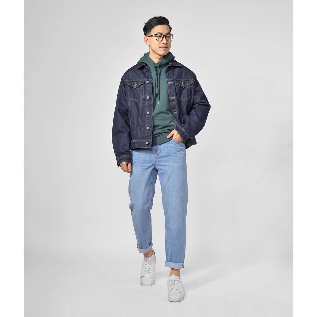 Áo khoác Jean nam (Jacket denim nam) form Loose - 10F20DJA005 shop LASTORE