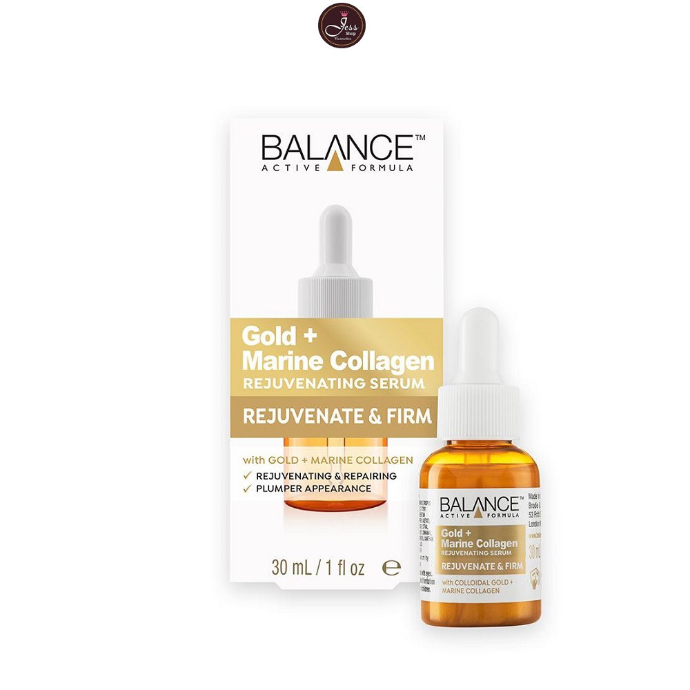 Serum Trẻ Hóa, Tái Tạo Da Balance Active Formula Gold Collagen Rejuvenating 30ml