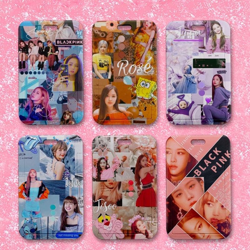 Tmdbyx Bao Đựng Thẻ Học Sinh Màu Đen In Hình Nhóm Nhạc BlackPink