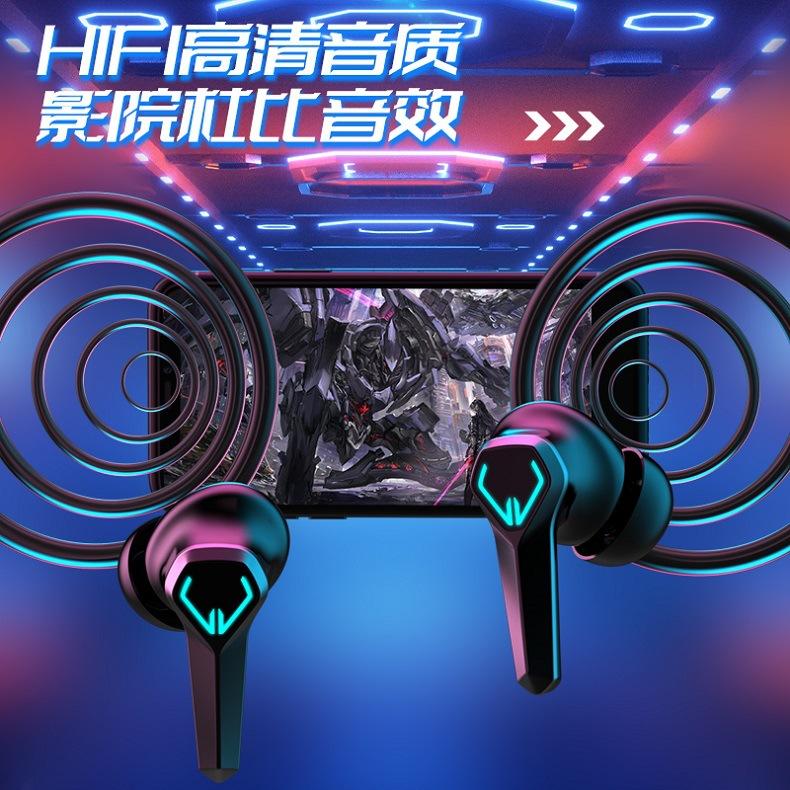 Khuyến mãi cạnh tranh không dây thực sự Trò chơi tai nghe Bluetooth không bị trễ khi chạy giảm tiếng ồn Tuổi thọ pin dài đeo lâu không đau năm mới