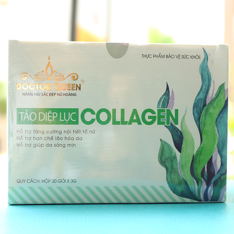 Tảo diệp lục Collagen Doctor Queen 30 gói/hộp