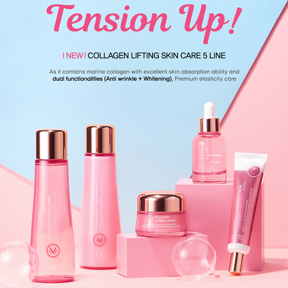 Kem nâng cơ da Dabo Collagen Hàn Quốc 50ml tặng kèm móc khóa