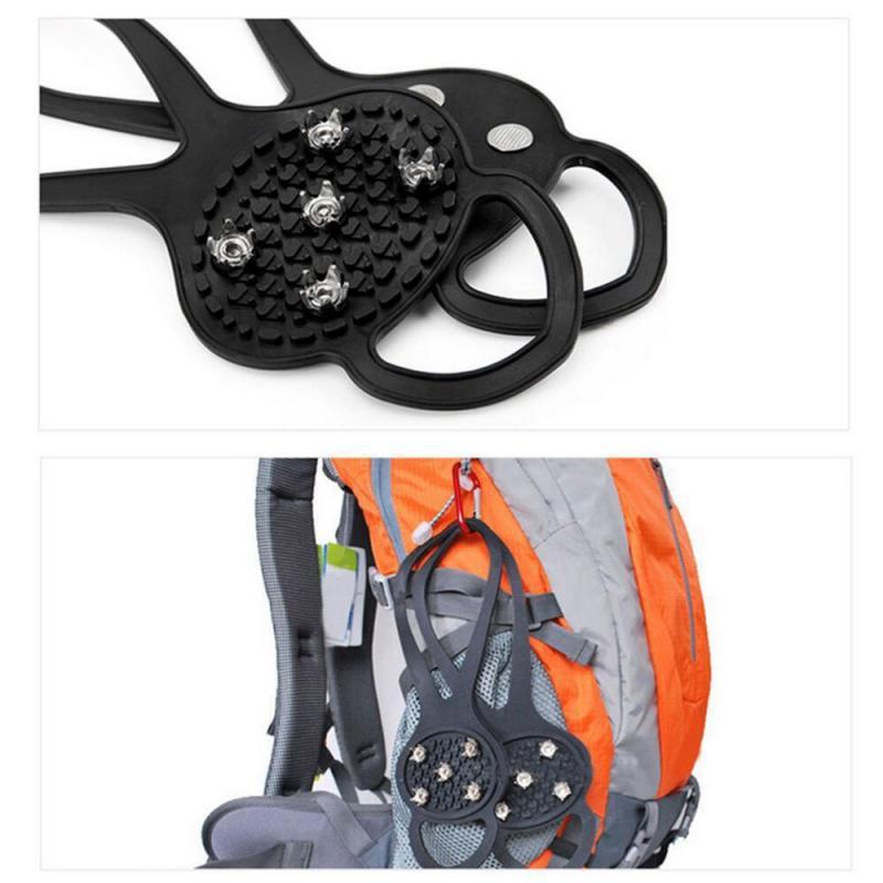 Anti skid shoe cover snow land five teeth country shoe nail children ski road anti falling ice grab shoe cover chain