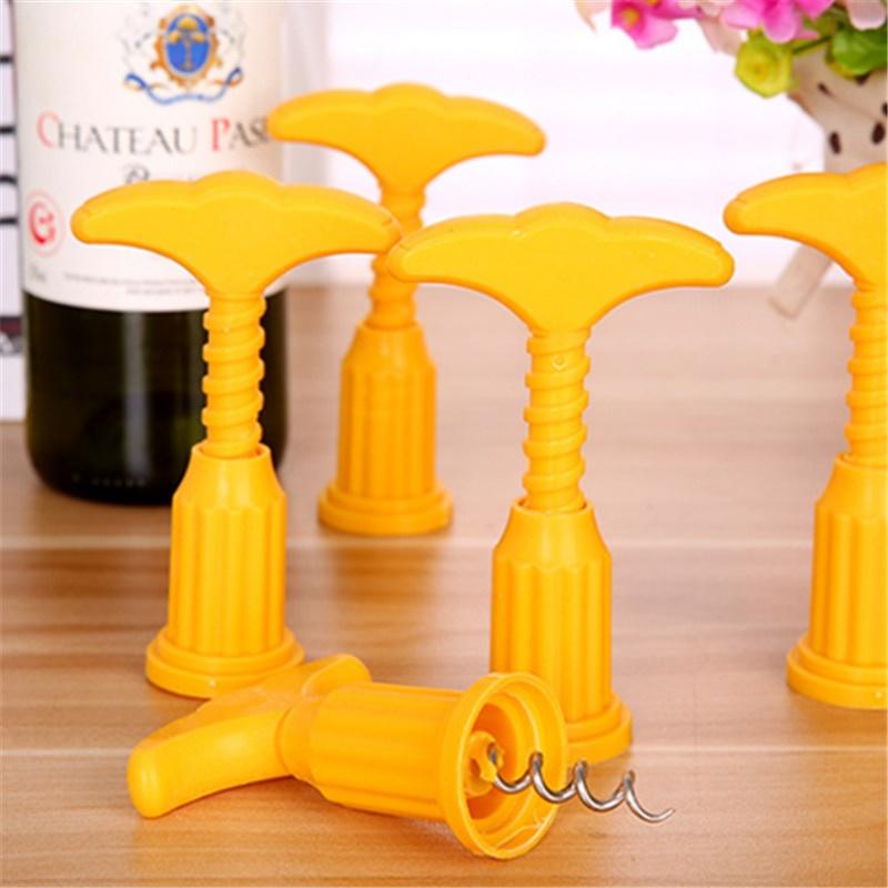 Mini Creative Multifunctional Stainless Steel Wine Bottle Opener Red Corkscrew Wine Opener Bar Kitchen Tools Gadgets Accessories