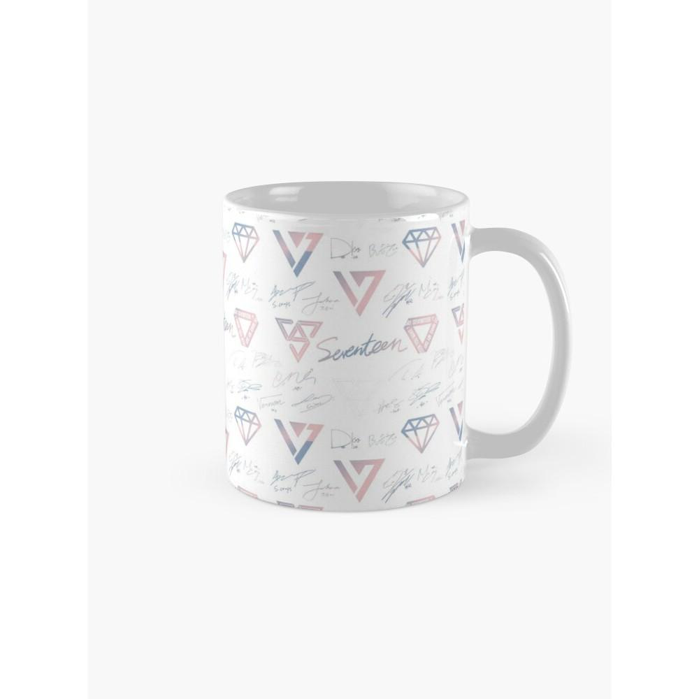 Cốc Sứ, Ly Sứ In Logo Seventeen Chữ Kí