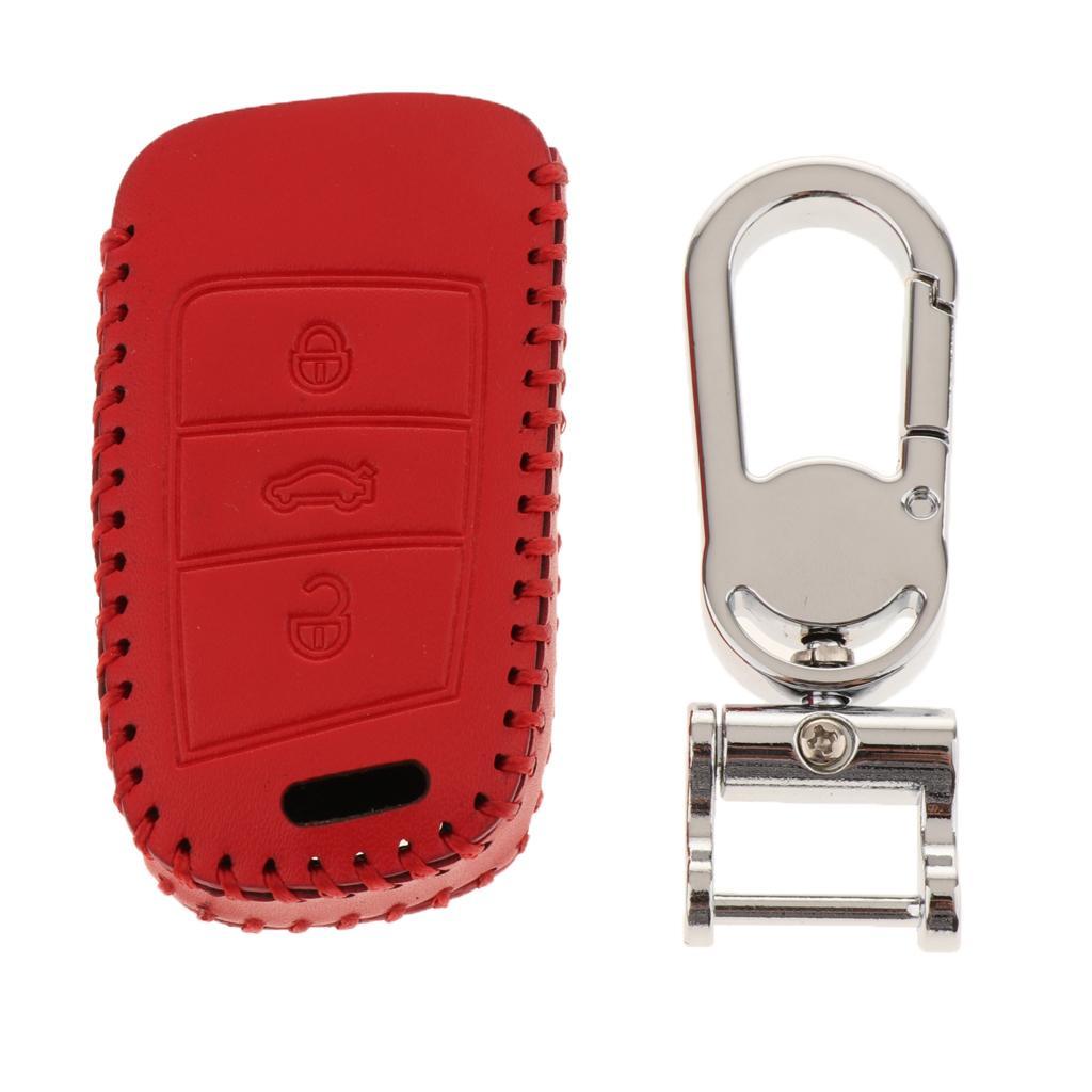 Buttons Remote Key Chain Cover Case Fob with Keychain For