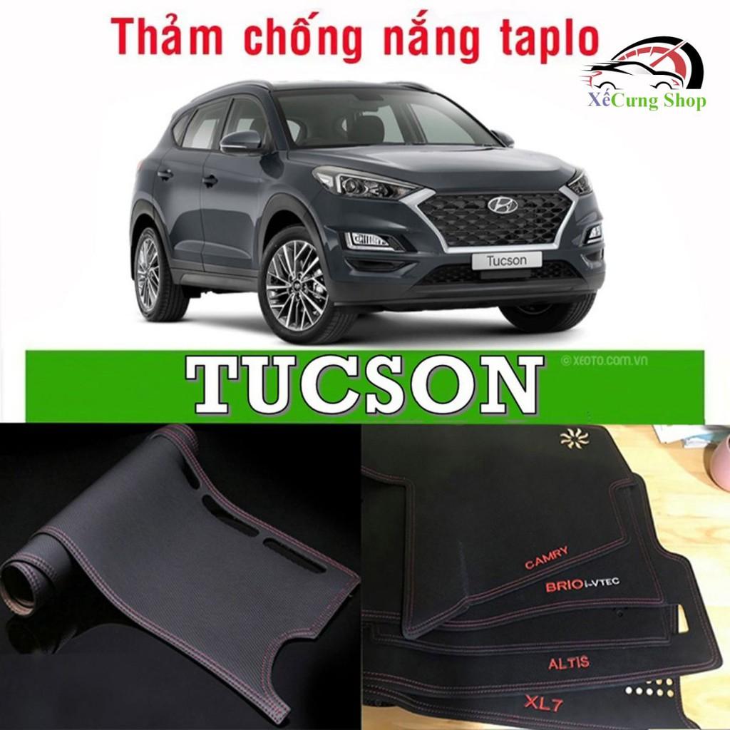 Thảm taplo TucSon 2017-2021 - da vân carbon cao cấp