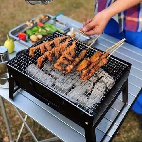 Bếp Nướng Than Hoa BBQ Ngoài Trời Hình Vuông - Hình Tròn Cao Cấp - T2K Shop