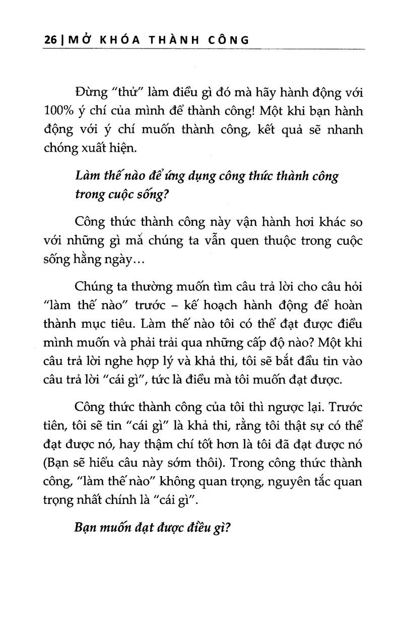 Mở Khóa Thành Công - Bí Quyết Để Luôn Tràn Đầy Động Lực Và Tự Tin Nhằm Đạt Được Thành Công Bạn Mơ Ước