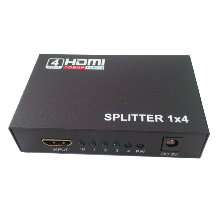 Bộ chia HDMI 1 ra 4 SPLITTER 1 TO 4 màn hình(Đen)