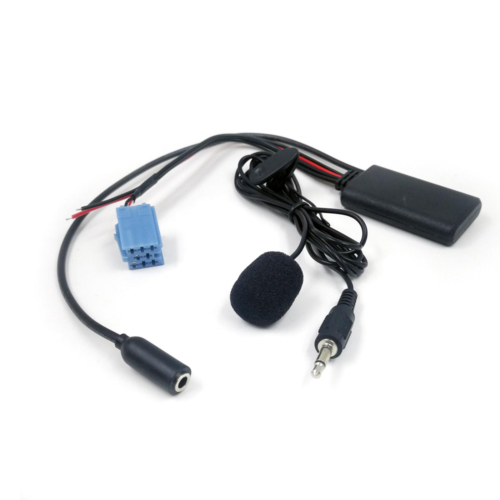Bluetooth 5.0 AUX in Cable with Mic, Car Radio Cable for Blaupunkt Radio for Audi