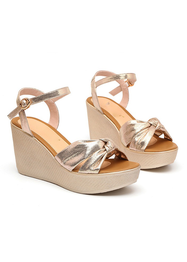 Giày Sandal đế xuồng quai thắt DS033