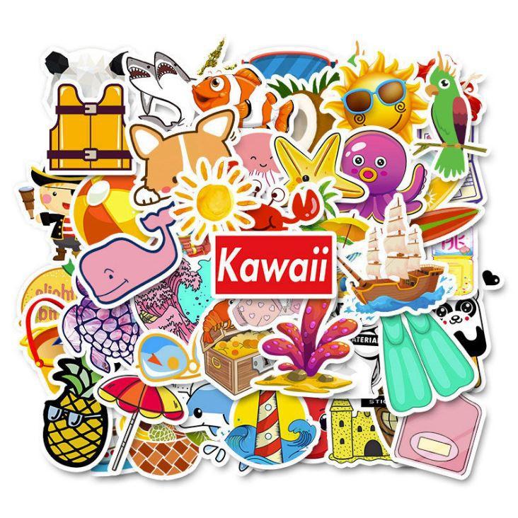 Sticker dán cao cấp HOẠT HÌNH CUTE Cực COOL ms#110