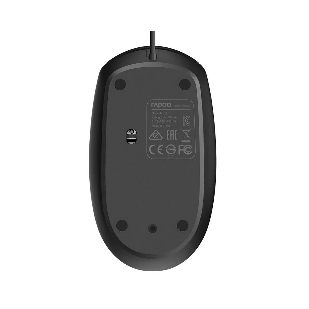 Chuột có dây N100 - Đen - Hàng Nhập Khẩu