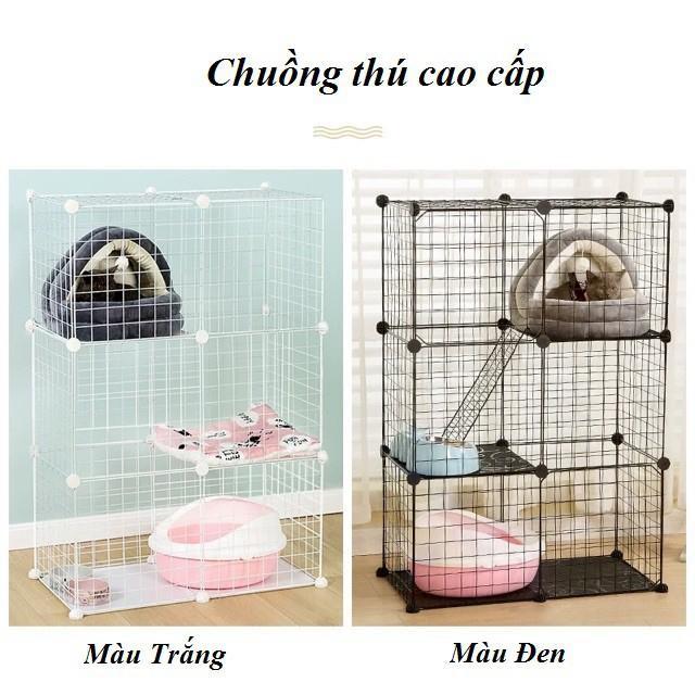 Tấm Ghép Chuồng Quây Cho Thú Cưng Chó Mèo, Chuồng Chó Mèo Lắp Ghép (Bán Lẻ Theo Tấm)-Tặng Kèm Chốt