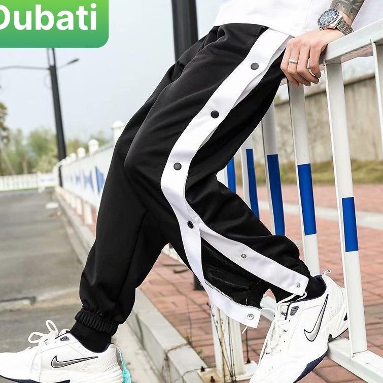 QUẦN JOGGER THỂ THAO NAM NỮ UNISEX CHẤT NỈ DÀY DA CÁ ỐNG SUÔNG RỘNG 7 CÚC BẤM THỜI TRANG THU ĐÔNG HOT TREND - DUBAI F