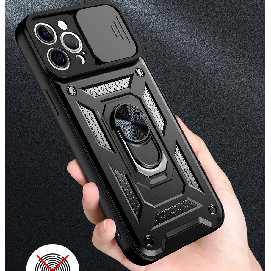 Ốp lưng dành cho iphone 6 7 8 plus x xs max 11 12 13 pro max giá đỡ iring chống sốc va đập nắp trượt bảo vệ camera