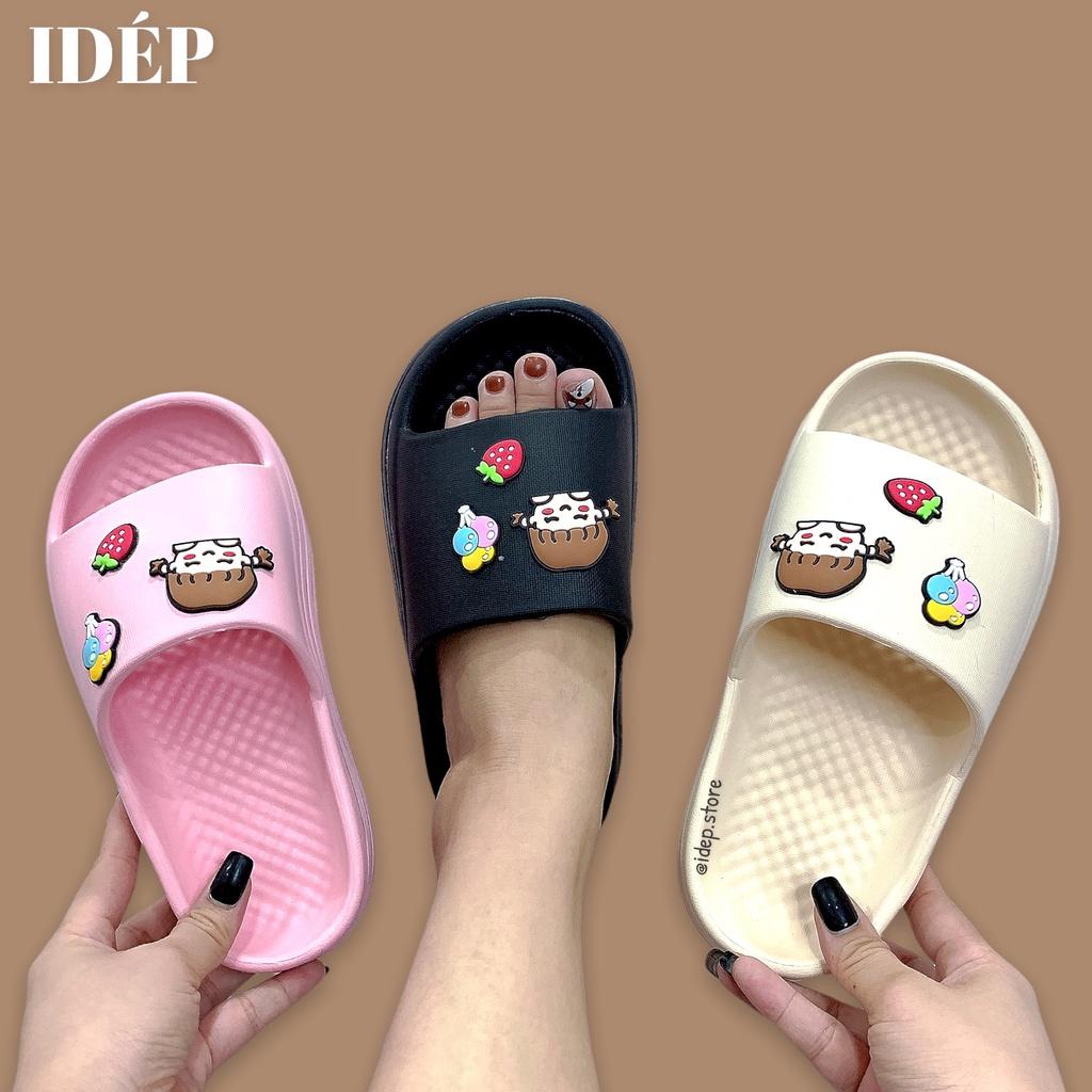 Dép bánh mì Baya Chibi cô gái đế độn cao 5cm EVA siêu nhẹ iDÉP DL244