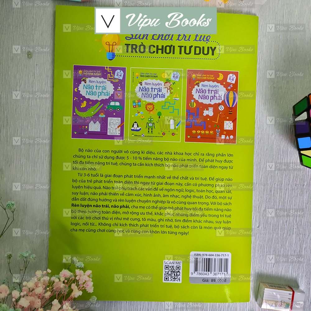 Sách - Rèn Luyện Não Trái, Não Phải - Sân Chơi Trí Tuệ Dành Cho Trẻ 4-5 Tuổi