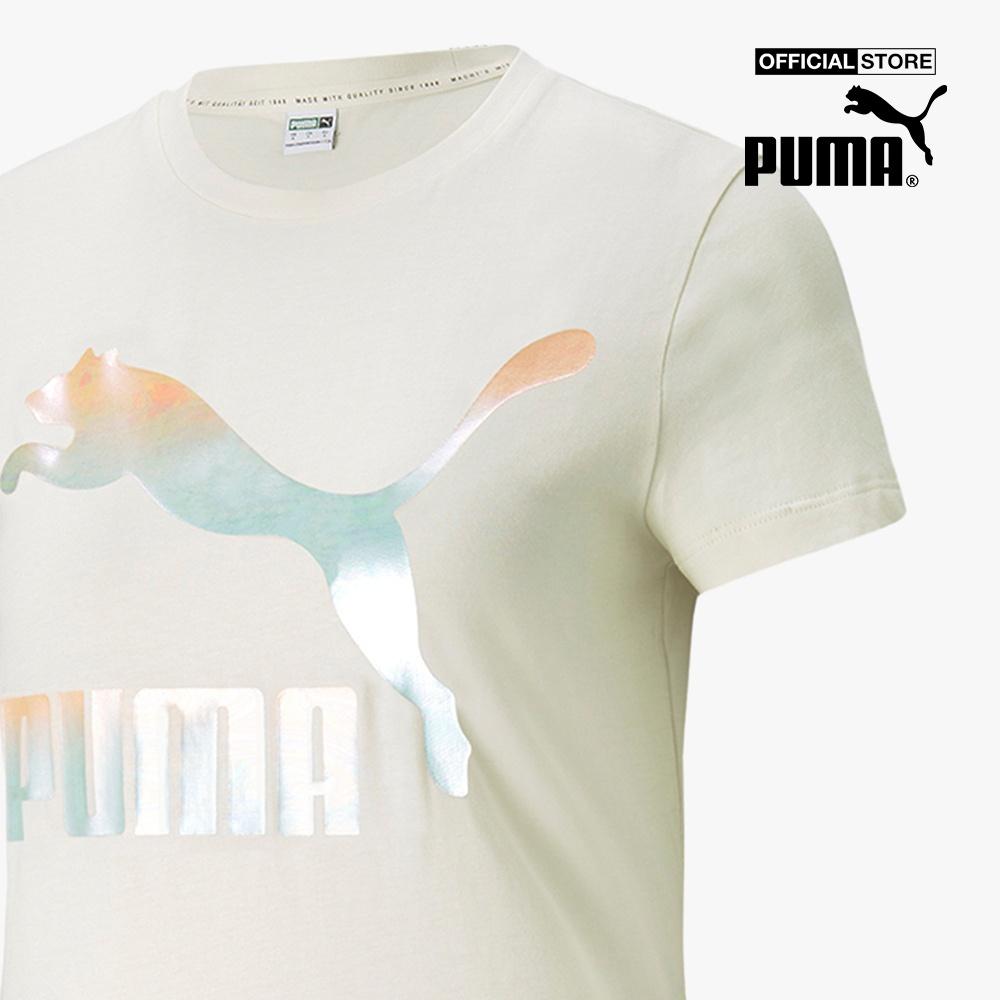 PUMA - Áo thun nữ cổ tròn Classics Logo 530077-88