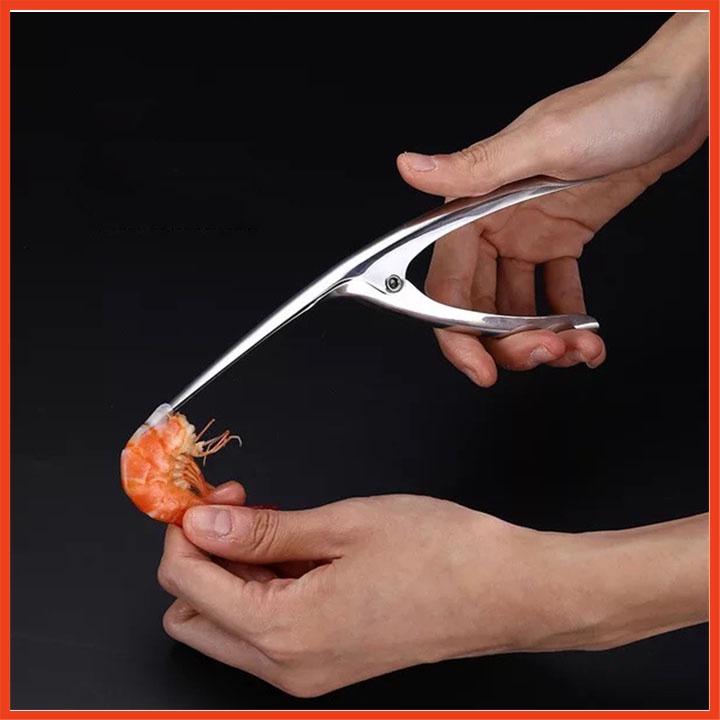 COMBO 2 Dụng Cụ Kìm Tách Lột Vỏ Tôm Chất Liệu Inox Không Gỉ