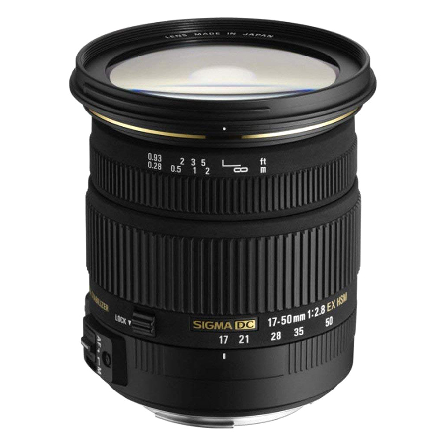 Lens Sigma 17-50 mm F2.8 EX DC OS HSM For Canon (Hàng Nhập Khẩu) - Tặng Tấm Da Cừu Lau Ống Kính