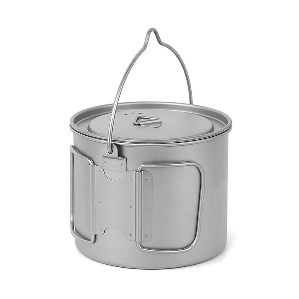 Nồi titan 1000ml siêu nhẹ có quai cầm tiện dụng đi cắm trại